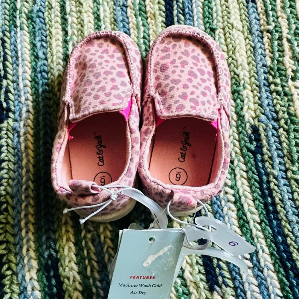 Cat & Jack Pink Moccasin Slip-On Shoes